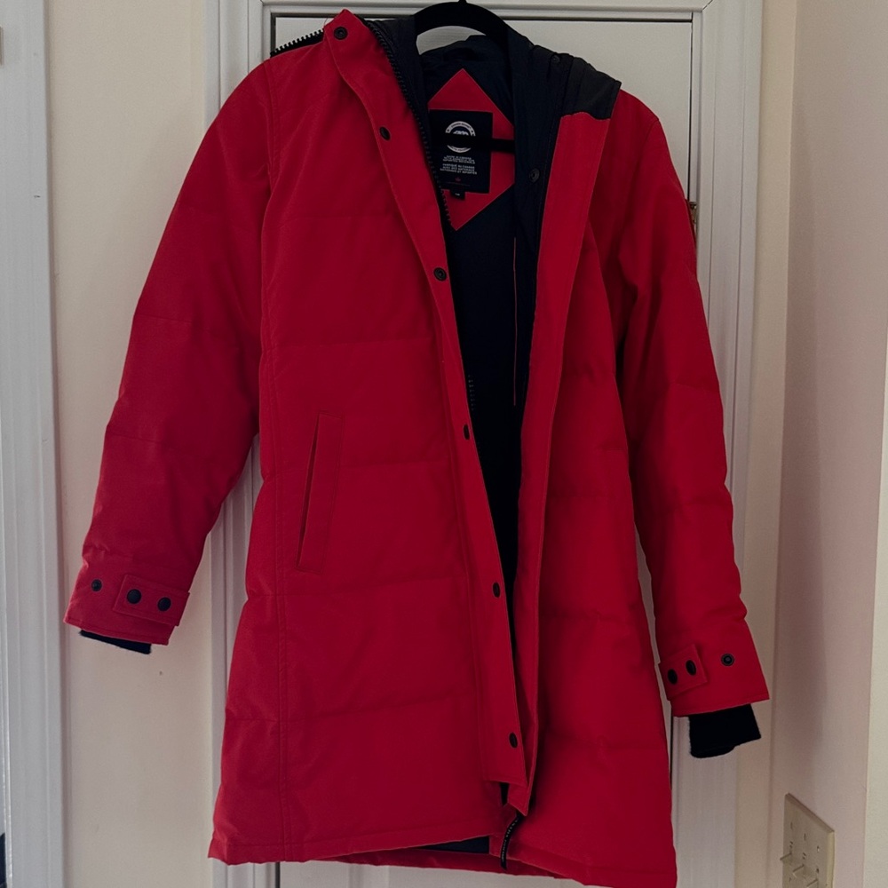 Canada Goose Black and Red Jacket